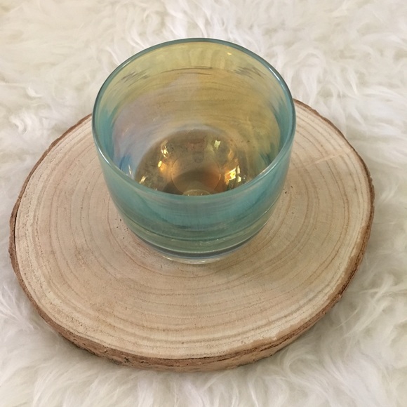 ❌SOLD❌ Blue & Gold Exotic glassybaby Votive - Picture 2 of 8